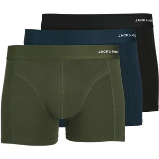 JACK & JONES JACBASIC BAMBOO TRUNKS unifarben grün S 3er Pack