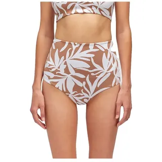 Sundek Cleo Optic Flower High Waist Brief Bikini-höschen - Earth - XS