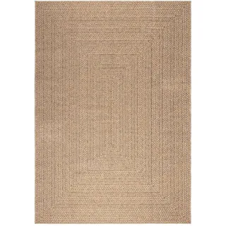 vidaXL Teppich 160x230 cm Jute-Optik Innen und Außen