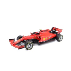 Maisto Tech R/C F1 Ferrari (2019): Ferngesteuertes Auto Charles Leclerc im Maßstab 1:24, Originalgetreues Formel 1-Auto, 2,4 GHz, Pistolengriff-Steuerung, rot (582353-1)