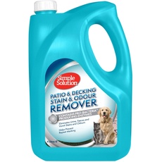 Simple Solution Patio & Decking Pet Stain and Odour Remover | Enzymatischer Reiniger mit Pro-Bakterien Reinigungskraft - 4 Liter
