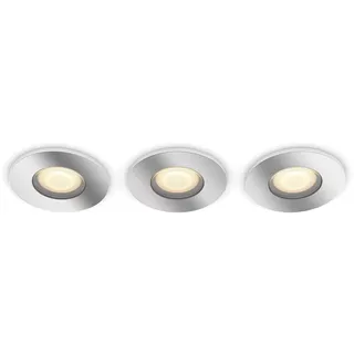 Philips Adore 3er Deckenspots rund, silber