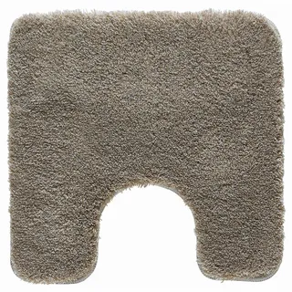 KLEINE WOLKE WC-Vorleger Relax Grau 55 x 55 cm mit Ausschnitt