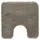WC-Vorleger Relax Grau 55 x 55 cm mit Ausschnitt
