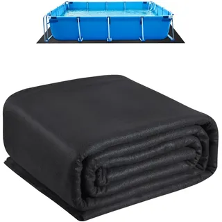 Vevor Rechteckige Poolunterlage schwarz 3,6 x 7,3 m