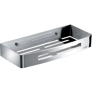 Gedy Rechteckig, verchromt, G-Hanoi, Duschablage, Badezimmer-Organizer aus Edelstahl 304 mit Finish, Design R&E, Maße 4,5 x 30 x 12,8 cm und 0,612 kg, 2 Jahre Garantie, Edelstahl