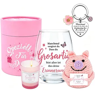 Aitsite Geschenke für Freundin, Dankeschön Geschenke Weingläser Geburtstagsgeschenk für Frauen Weinglas Personalisierte Geschenk Für Beste Freundinnen Geschenkideen für Frauen Kollege 450ml
