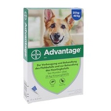 Advantage 400 mg bei Hunden über 25 kg