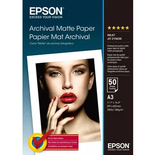 Epson Archival Matte Paper A3 50 Blatt