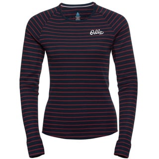 Odlo Damen Active Warm Originals Eco Longsleeve (Größe M, blau)