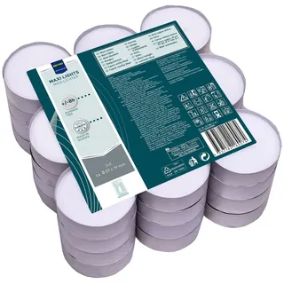 Metro Professional Teelichter Ø 5,7 x 1,9 cm 36 St. weiß