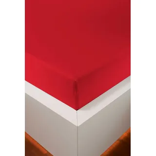 bellana Spannbettlaken Jersey-Elasthan 180 x 200 - 200 x 220 cm rot