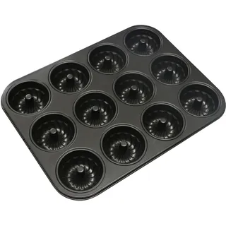 webake Mini Gugelhupfform 7cm Gugelhupf Backform Antihaftbeschichtet Kuchenform Klein 12er Muffinform für Muffins, Cupcake, Bronnies, Kuchen, Pudding Form