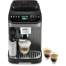 De'Longhi Magnifica Evo Next ECAM312.80.TB – Kaffeevollautomat mit 2,4'' TFT Farbdisplay & LatteCrema Milchsystem, 7 Direktwahltasten (Cappuccino, Espresso, Latte Macchiato), 2-Tassen-Funktion, Titan