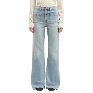 7 For All Mankind Women's MODERN Dojo TAILORLESS Must with Patch Pockets Jeans, Light Blue, 49 DE