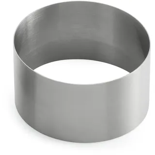 Weis 14148 Dessert/Backringe Durchmesser 8 cm, Höhe: 4,5 cm, Edelstahl, Silber