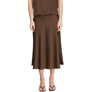 Comma Damen Skirt 2179792 8943 Dunkelbraun 38