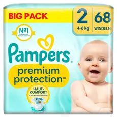 Bild von Pampers® premium Protection New Baby, Gr.2 (4-8 kg) für Neugeborene (0-3 Monate), 76 St.