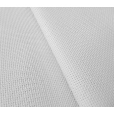 Aida Stern 100% Baumwolle | 14 ct - 5,4 Stiche/cm | Ideal für Kreuzstichmuster (110x100 cm Weiß)