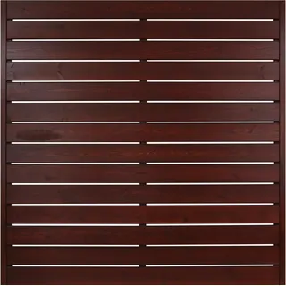 Sichtschutzzaunelement Faro Braun lackiert 180 cm x 180 cm