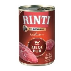 6 x 400g RINTI Singlefleisch ExclusiveHrană umedă câini - Capră pur