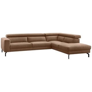 MID.YOU Ecksofa, Braun, & 305x233 cm,