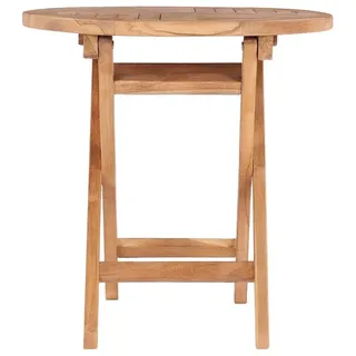 vidaXL Gartentisch Klappbar 45 cm Massivholz Teak - Braun