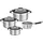 SILENCE PRO Topf-Set 4-tlg. Kochtopf + Kochtopf + Kochtopf + Stielkasserolle