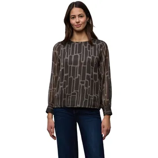 Street One Damen Gemusterte Chiffon Bluse