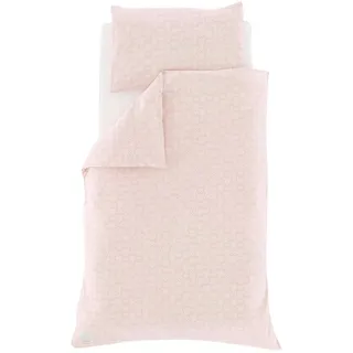 Träumeland Babybettwäsche , Beige, Altrosa , Textil , Hase , 100x135 cm , pflegeleicht, atmungsaktiv, hautfreundlich, schadstoffgeprüft, weiche und anschmiegsame Oberfläche , Schlafen, Babybettausstattung, Babybettwäsche