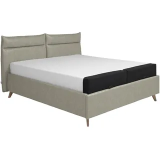 Tempur Polsterbett , Beige , Holz , Eiche,Buche , massiv , H2 + H3 , Höhe ca. 25 cm , 180x200 cm , Bezug abnehmbar/waschbar,Über- und Sondergrößen erhältlich, gepolstertes Kopfteil, Stoffauswahl, Kopfteilauswahl,Tellerauflagen , Schlafzimmer, Betten, Polsterbetten