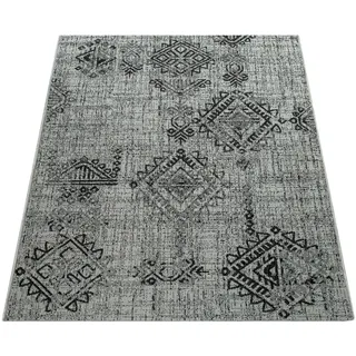 Paco Home & Outdoor Teppich Balkon Terrasse Vintage Orientalisches Muster Ornamente, Grösse 60x100 cm