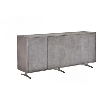 Kawola Sideboard Gala Grau Holz , Metall , Nachbildung , 2 Fächer , Rechteckig , 180x85x40 cm , Kleinmöbel, Kommoden, Sideboards