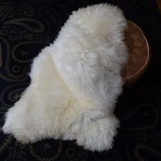 Top Öko Natur Schaffell Lammfell Lamm Fell S-XXXL Rabatt! - 40cm Rund