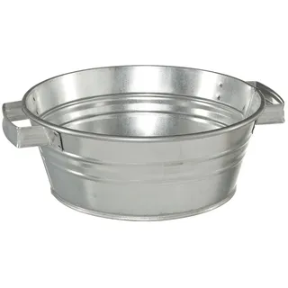 Dehner Pflanztöpfchen Ø 37 x 15 cm Silber