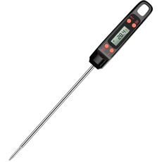 CGZZ Fleischthermometer, Küchenthermometer, sofortige Ablesung von 5 Sekunden mit °C / °F Taste für Küche, digitales Kochthermometer, Grillthermometer etc.