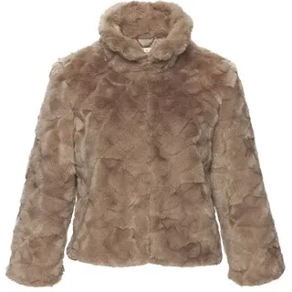 LASCANA Fellimitatjacke Damen taupe Gr.40