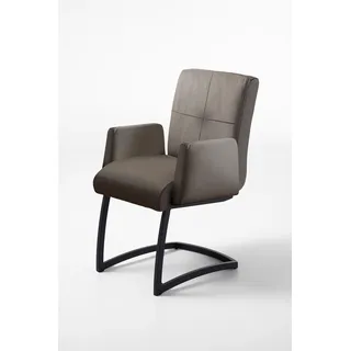 exxpo - sofa fashion Freischwinger Stoff grau