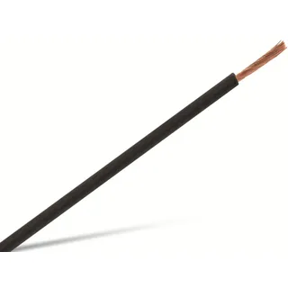 rautronic Installationslitze H07V-K, 1,5 mm2, 100 m, schwarz