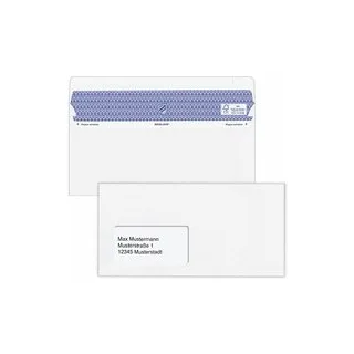 MAILmedia Briefumschläge Revelope® Professional DIN lang+ mit Fenster offset weiß selbstklebend 500 St.
