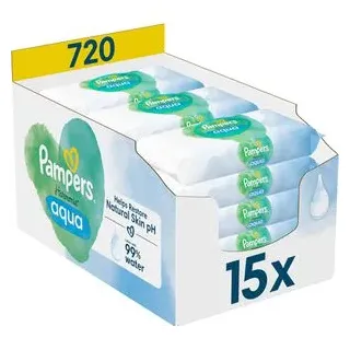 Pampers Feuchttücher Aqua HarmonieTM 1-lagig weiß, 720 St.