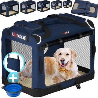CADOCA® Hundebox XXL Faltbar - Blau