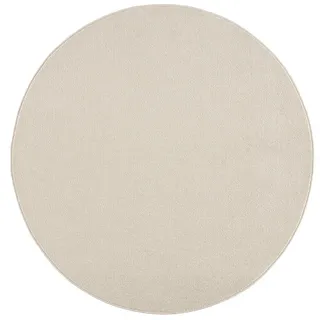 Webteppich , Creme , Textil , Uni , rund , Oeko-Tex® Standard 100 , pflegeleicht , Teppiche und Böden, Teppiche, Runde Teppiche