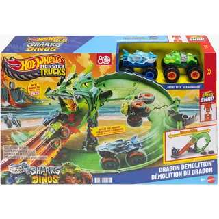 Hot Wheels Monster Trucks: Haie Vsdinos-drachenzerstörung - Multicolor - One Size