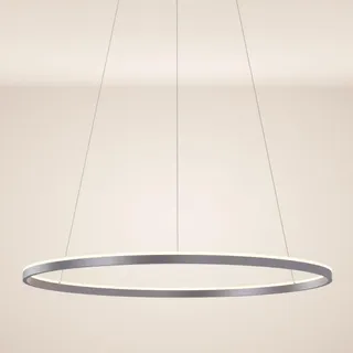 s.luce Ring 1-flg. Ø 120 cm rund grau Aluminium