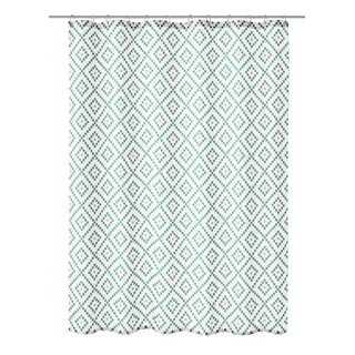 KLEINE WOLKE Duschvorhang Alhambra 180 x 200 cm grün