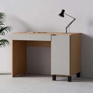 Vox »SIMPLE Computertisch mit Stauraum, langlebige und stabile Qualität« B/T/H: 110/55/86,7 cm, Bürotisch mit Schublade & Schrank in 3 Farben erhältlich, Metallgriffe,