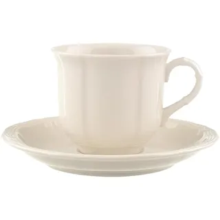 Villeroy & Boch Kaffeetasse mit Untertasse 0,12 l Weiß