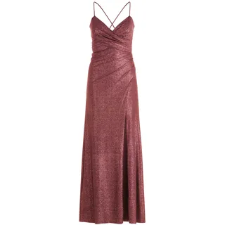 Abendkleid VERA MONT "Abendkleid im Glitzer-Look", Damen, Gr. 32, EURO, rosa (pink, pink), Obermaterial: 81% Polyamid PA. 19% Elasthan EL., Kleider Abendkleid