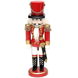 Dekohelden24 Nussknacker Soldat 35 cm rot
